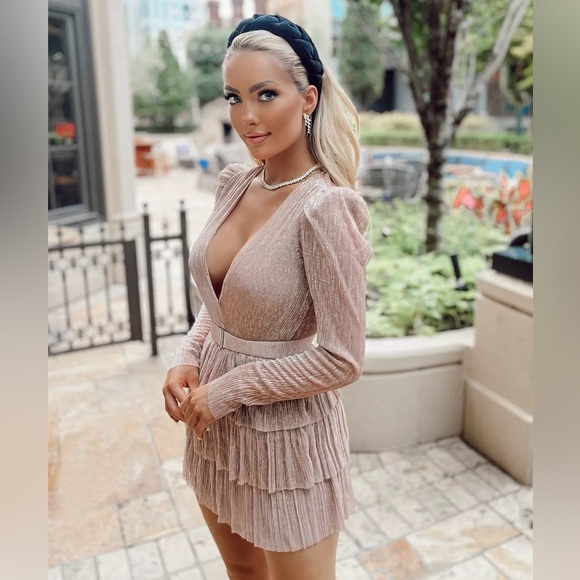 Sabina Musayev X REVOLVE Carry mini dress in blush - Picture 1 of 7